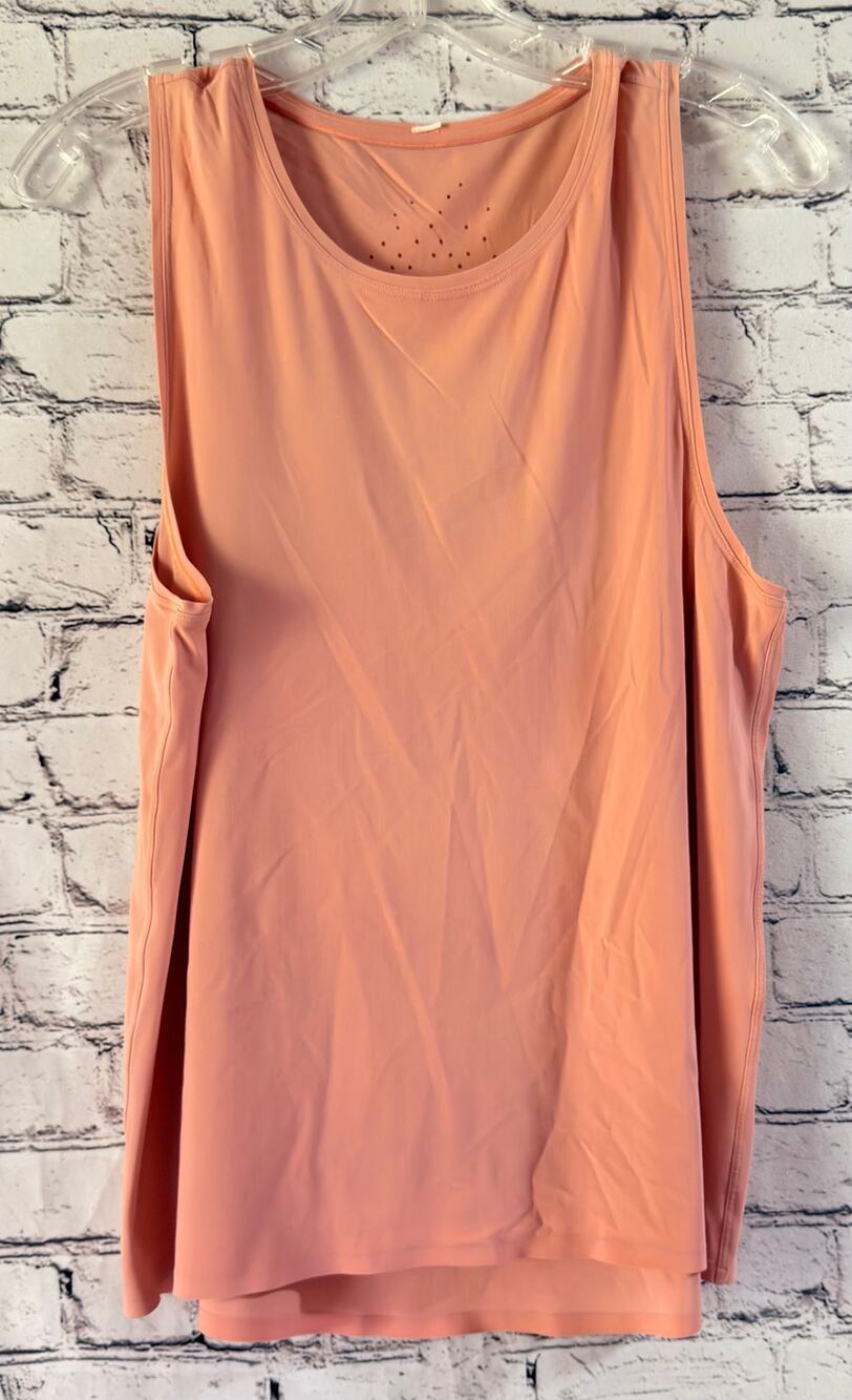 Lululemon Run On Tank Yoga Gym Workout Training Light Coral Laser-cut detail